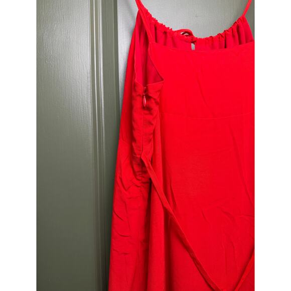 NWT Emerson Fry Tuckernuck Amy Sundress Grenadine Milkmaid Midi Dress Red Large - Picture 7 of 10